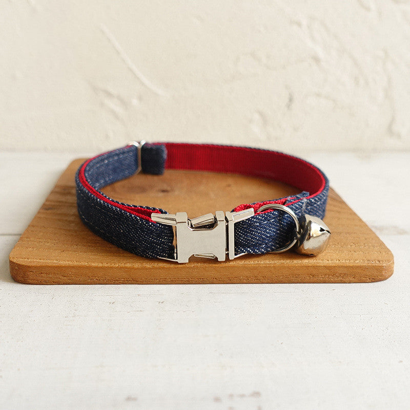 Adjustable Durable Denim Pet Collar