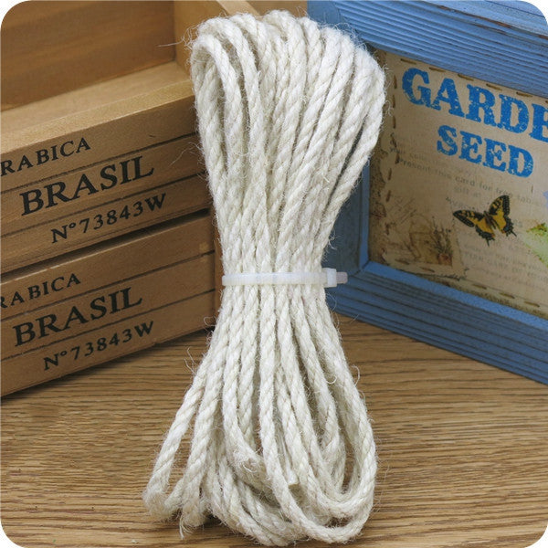 Colorful Jute Rope for DIY Crafts and Cat Toys (10m)