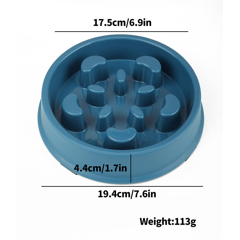Colourful Slow-Feeding Pet Bowl