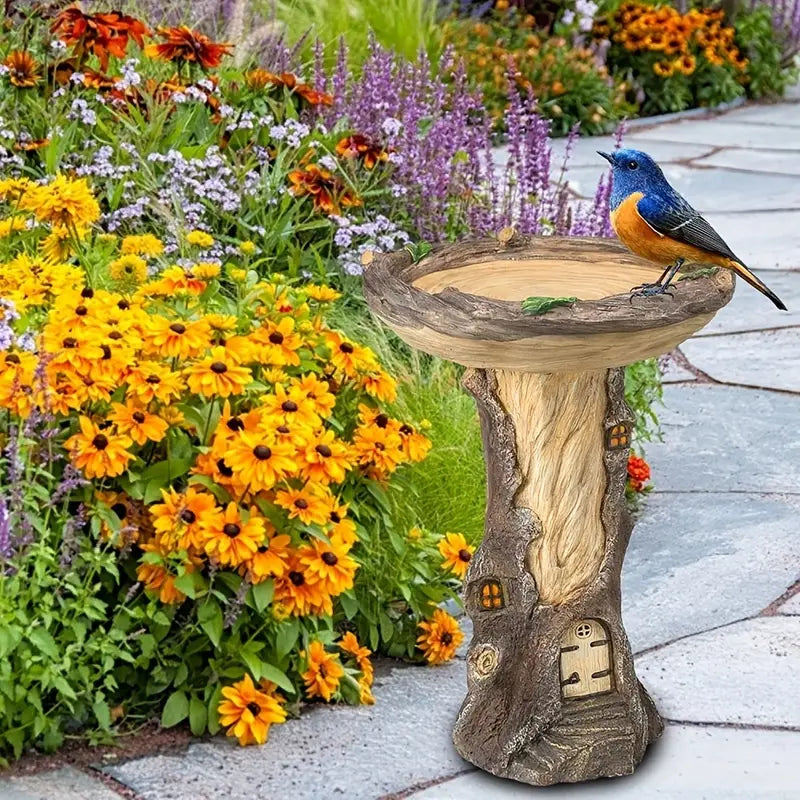 7.87-inch Weatherproof Bird Bath Feeding Station