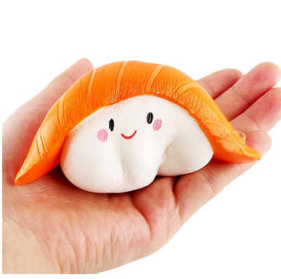 New Squishy Cat Burger and Salmon Sushi PU Toys