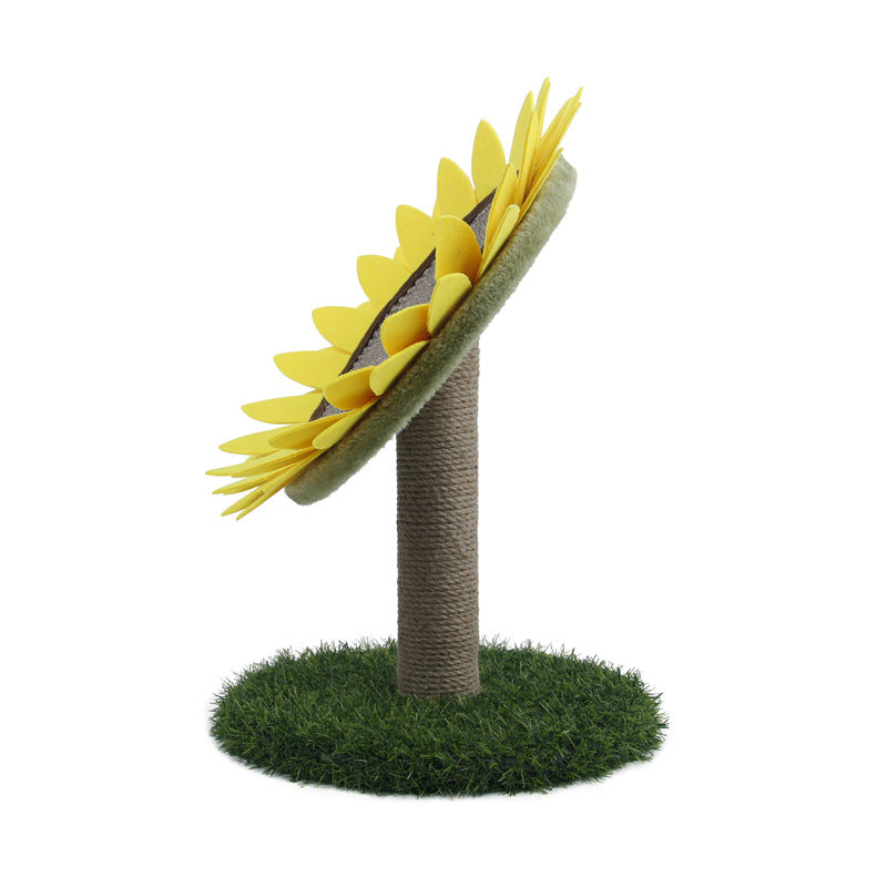 Sunflower Cat Scratching Pad - Round Cat Toy