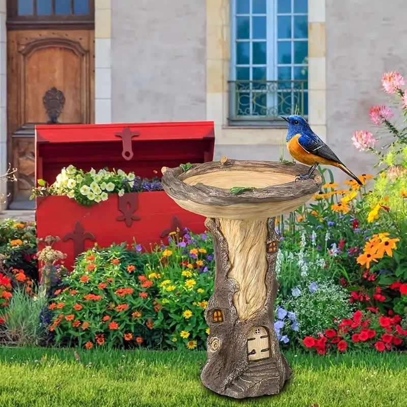 7.87-inch Weatherproof Bird Bath Feeding Station
